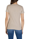 AX ARMANI D T-shirt scollo V sabbia