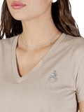 AX ARMANI D T-shirt scollo V sabbia