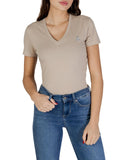 AX ARMANI D T-shirt scollo V sabbia