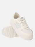 AX ARMANI D Sneakers con logo platform bianco