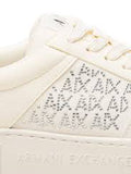AX ARMANI D Sneakers con logo platform bianco