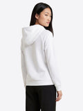 AX ARMANI D Felpa con zip e cappuccio bianco