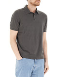AX ARMANI U Polo in maglia basic con polsini grigio