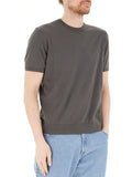 AX ARMANI U Maglioncino leggero girocollo a maniche corte grigio
