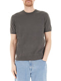 AX ARMANI U Maglioncino leggero girocollo a maniche corte grigio