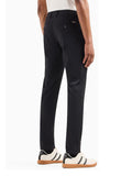 AX ARMANI U Pantaloni classici da completo in twill ultra stretch nero