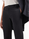AX ARMANI U Pantaloni classici da completo in twill ultra stretch nero
