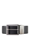 Cintura reversibile nero marrone