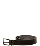 AX ARMANI U Cintura reversibile nero / grigio loghi NERO/GRIGIO