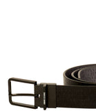 AX ARMANI U Cintura reversibile nero / grigio loghi NERO/GRIGIO