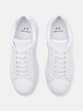 AX ARMANI U Sneakers in pelle basic logo bianco