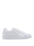 AX ARMANI U Sneakers in pelle basic logo bianco