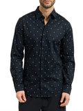 AX ARMANI U T-shirt classic microfantasia logo BLU SCURO