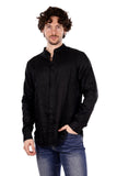 Camicia di lino collo alla coreana