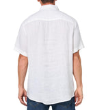 AX ARMANI U Camicia di lino maniche corte bianco