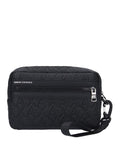 AX ARMANI U Pochette da polso necessaire loghi nero