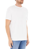 AX ARMANI U T-shirt basic no logo in cotone bianco