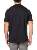 AX ARMANI U T-shirt basic no logo in cotone BLU SCURO