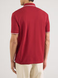 AX ARMANI U Polo in cotone stretch BORDEUX
