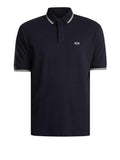 AX ARMANI U Polo con profili contrasto BLU SCURO