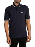 AX ARMANI U Polo con profili contrasto BLU SCURO