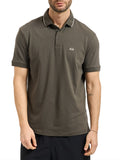 AX ARMANI U Polo slim fit con logo e piping grigio