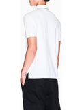 AX ARMANI U Polo slim fit con logo e piping bianco