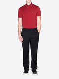 AX ARMANI U Polo slim fit con logo e piping BORDEUX