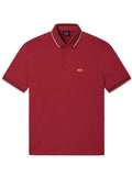 AX ARMANI U Polo slim fit con logo e piping BORDEUX