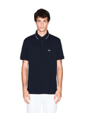 AX ARMANI U Polo slim fit con logo e piping BLU SCURO