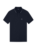 AX ARMANI U Polo slim fit con logo e piping BLU SCURO