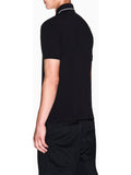 AX ARMANI U Polo slim fit con logo e piping nero