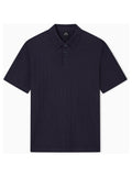 AX ARMANI U Polo logo all over BLU SCURO