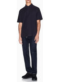 AX ARMANI U Polo logo all over BLU SCURO