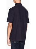 AX ARMANI U Polo logo all over BLU SCURO