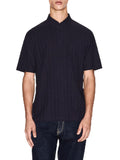 AX ARMANI U Polo logo all over BLU SCURO