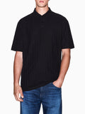 AX ARMANI U Pilo con trama logo ax nero