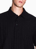 AX ARMANI U Pilo con trama logo ax nero
