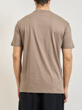 AX ARMANI U T-shirt basic piccolo logo tortora