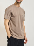 AX ARMANI U T-shirt basic piccolo logo tortora