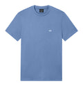 AX ARMANI U T-shirt basic piccolo logo BLU CINA