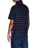 AX ARMANI U Gilet smanicato logo BLU SCURO
