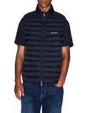 AX ARMANI U Gilet smanicato logo BLU SCURO