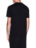 AX ARMANI U T-shirt con box logo nero