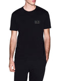 AX ARMANI U T-shirt con box logo nero