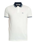 AX ARMANI U Polo profili contrasto e logo sul retro del colletto bianco