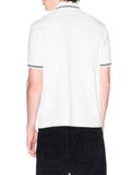 AX ARMANI U Polo con profili contrasto bianco
