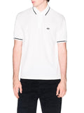 AX ARMANI U Polo con profili contrasto bianco
