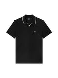 AX ARMANI U Polo con profili contrasto nero