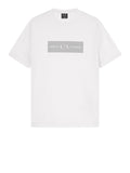 AX ARMANI U T-shirt logo centrale CREMA